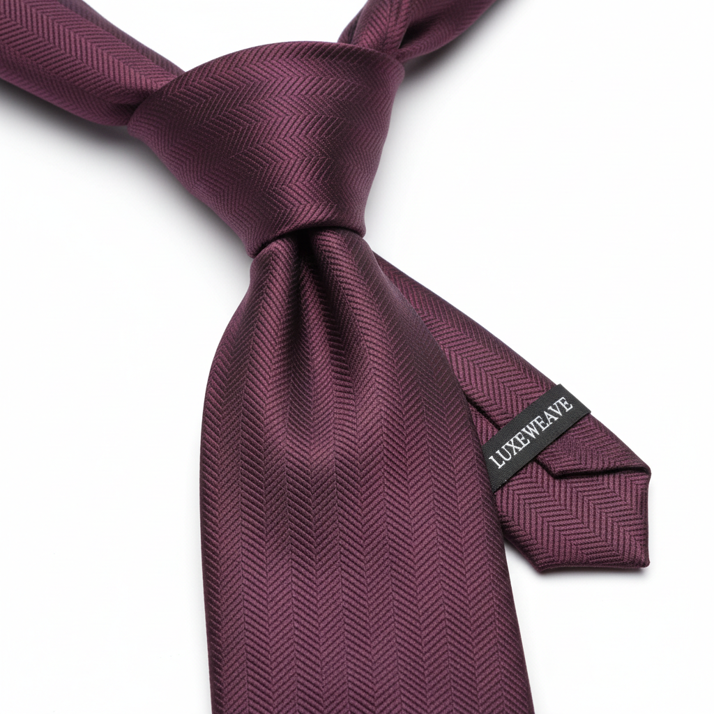 Cravată Blackberry cu structură herringbone